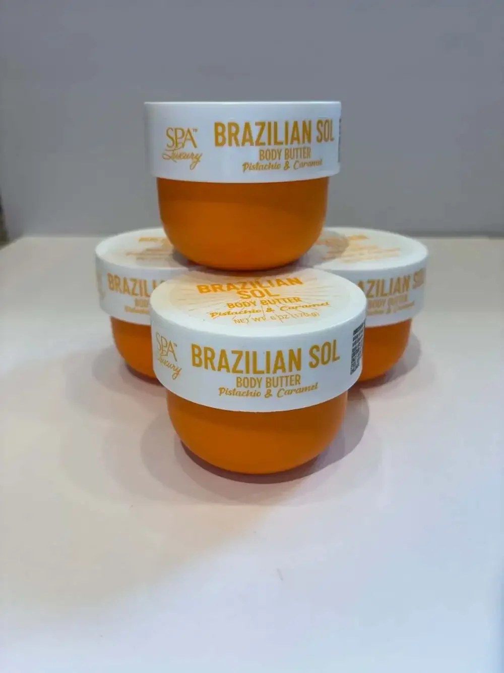 Lot of 5 Spa Luxury Brazilian Sol Body Butter Pistachio & Caramel 6 oz New - Picture 7 of 11